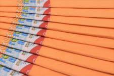 Папір гофрований, розмір 50х200 см, 20%, 10 штук в упаковці, колір Тілесний