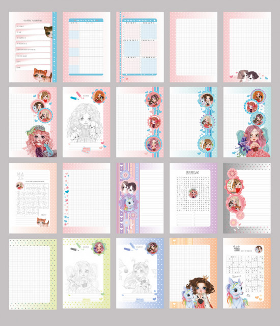 Блокнот HAPPY PLANNER, розмір 135х197 мм, 96 аркушів, 7БЦ, обкладинка Матовова ламінація з Вибірковим лаком, з Глітером, дизайн - 2164 Блокнот HAPPY PLANNER, розмір 135х197 мм, 96 аркушів, 7БЦ, обкладинка Матовова ламінація з Вибірковим лаком, з Глітером, дизайн - 2164
