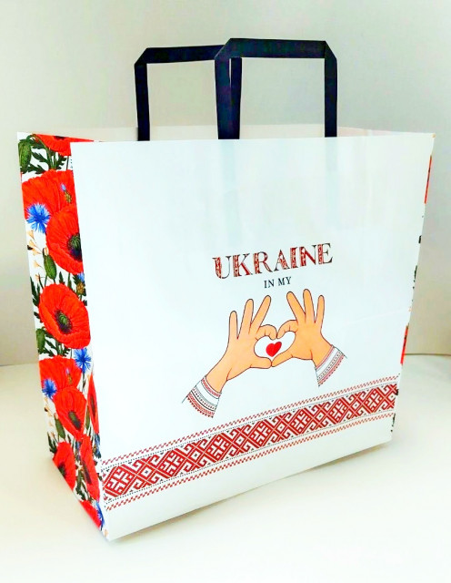 ПАКЕТ КРАФТ. ручки - прямокутні паперові кольорові, 32х15х30 см, папір 100 г/ м2.Крафт колір Білий. дизайн-KGB 323015 -32 ПАКЕТ КРАФТ. ручки - прямокутні паперові кольорові, 32х15х30 см, папір 100 г/ м2.Крафт колір Білий. дизайн-KGB 323015 -32