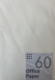 Папір офісний, 100 аркушів, щільність 60г/м2, формат А4. Матеріал-папір офсетний.