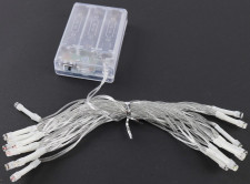 Гірлянда LED, 20 лампочок, 3м, різнокольорова, на 3-х батарейках "АА"-HT002